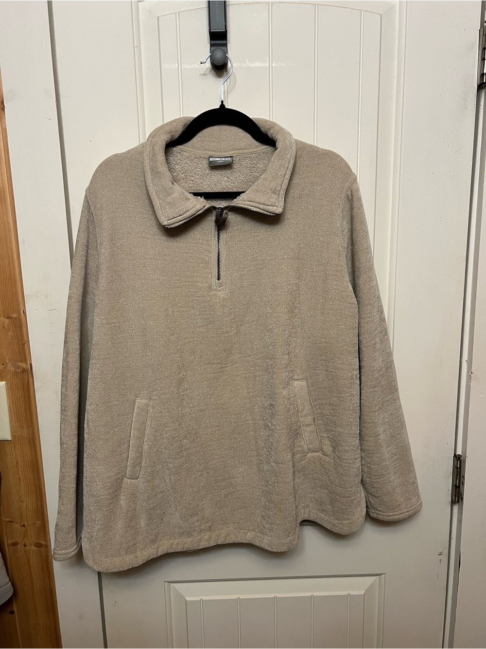Women’s Half-Zip Fleece Pullover - Taupe